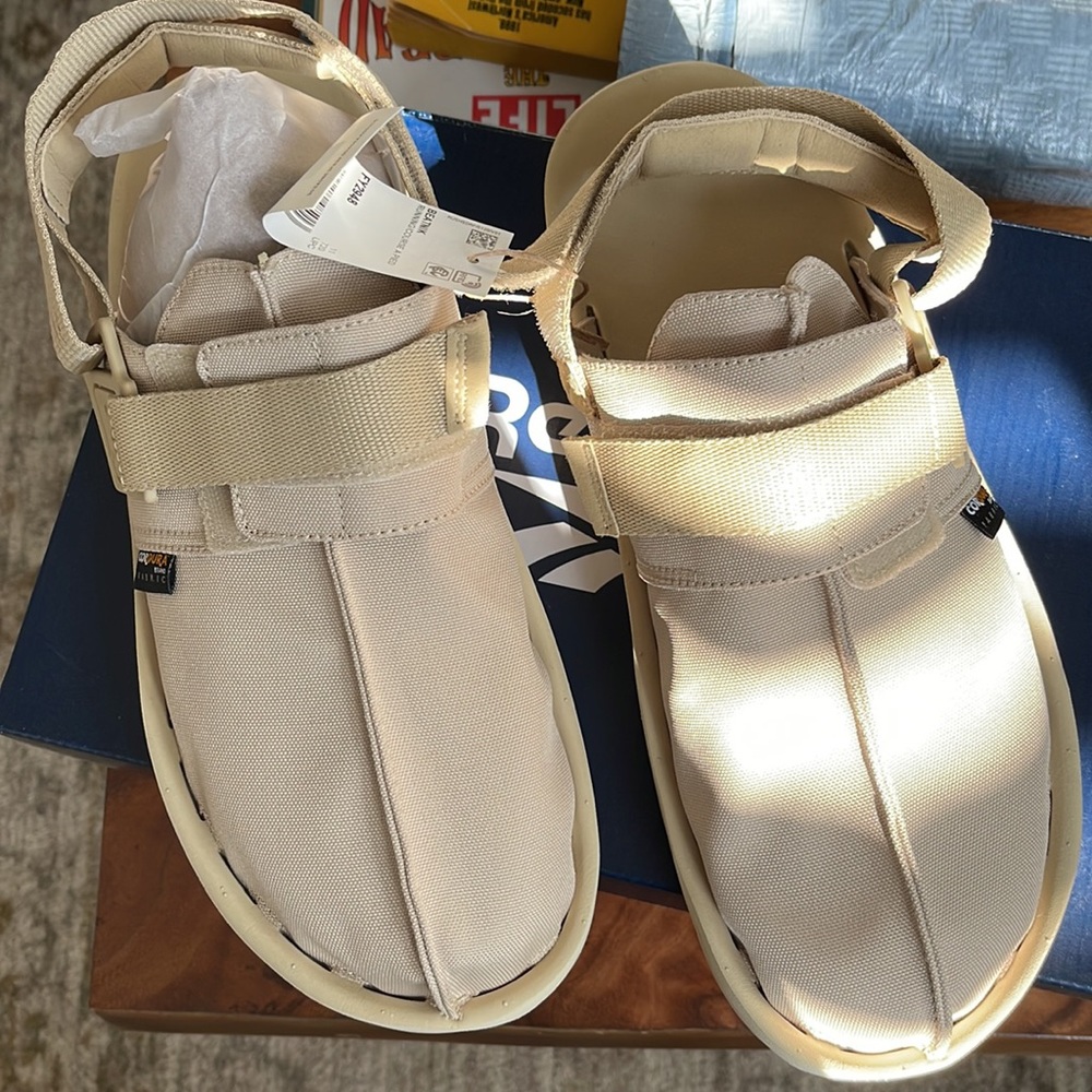 NIB Reebok Beatnik Unisex UTIBEI sandals sneakers tan Sz 12 mules Utility cool - Picture 4 of 7
